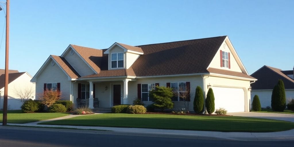 Minimalistic image of a suburban home in New Jersey.