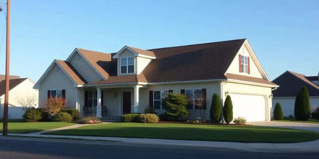 Minimalistic image of a suburban home in New Jersey.